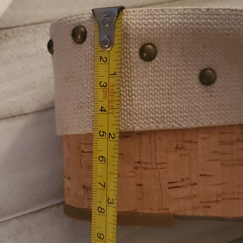 Crown Vintage Size 10 M Tan Wedges - Picture 7 of 8